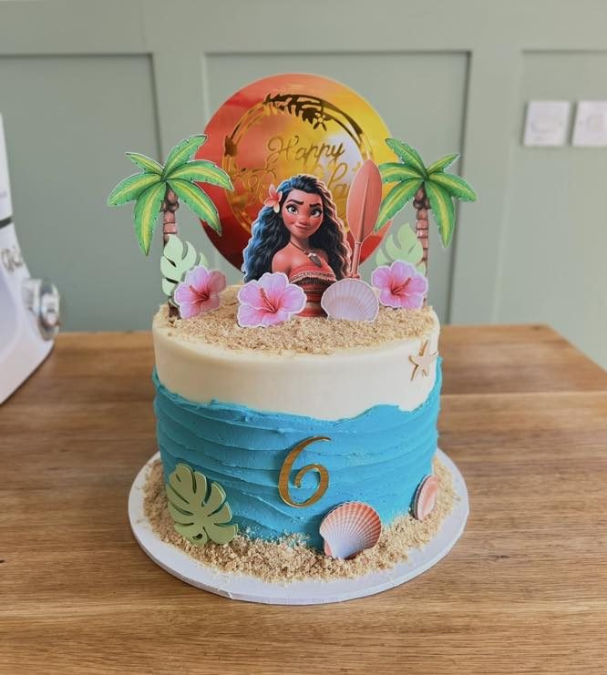 Moana themed cake